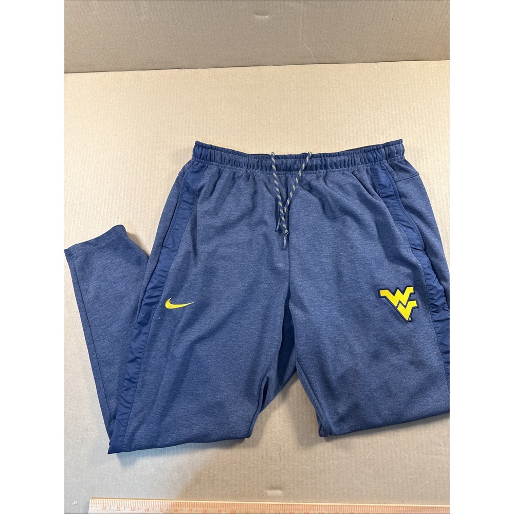 WVU West Virginia University Nike Dri Fit On Field Pants Jogger Mens XL Blue